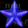 Светодиодная Звезда Синяя  50см Пластик