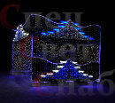 Новогодняя световая композиция арка "Теремок В4" 3,8 х 3,8 х 3