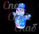 Светодиодный "Снеговик в синей шляпе" 40см