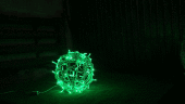 	 "Светодиодный Светящийся шар" 0.5 м Зеленый