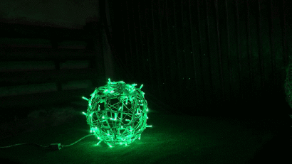 	 "Светодиодный Светящийся шар" 0.5 м Зеленый