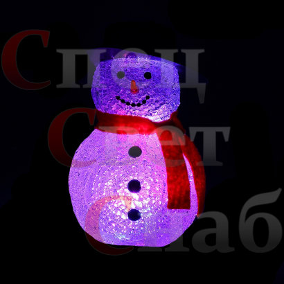 Светодиодная фигура "Снеговик" маленький 17 х 11 см Новинка