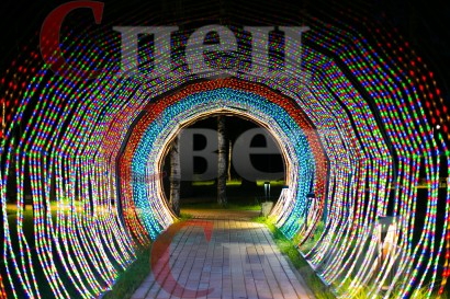 Светодиодная арка "Тоннель световой" 3м х 18м. Мульти  