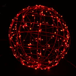 "Светодиодный Светящийся шар" Разноцветный 1 м