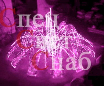 Светодиодный фонтан "Симфония" Фиолетовый