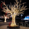Светодиодная фигура Дерево-Клен, металлокаркас, теплое-белое свечение