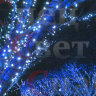 Гирлянда светодиодная для деревьев "Клип-лайт" 100м Синяя. Нить белая