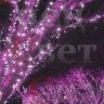 Гирлянда светодиодная для деревьев "Клип-лайт" 100м Фиолетовая. Нить белая