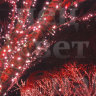 Гирлянда светодиодная для деревьев "Клип-лайт" 100м Красная. Нить белая