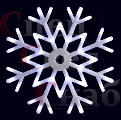 Светодиодная снежинка "Шар" Белая 40 см