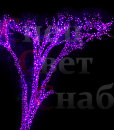 Гирлянда на дерево "Спайдер" 9 x 10м Фиолетовая