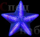 Светодиодная фигура на стену Звезда Синяя  50см Пластик 