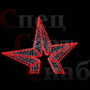 Светодиодная фигура "Звезда" 3м красная 1