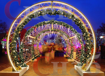 Светодиодная арка "Новогодняя" 3,8 х 3 м