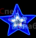 Светодиодная звезда Синяя