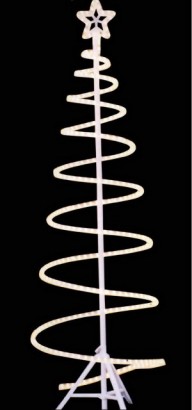 Светодиодная фигура "Ель-спираль" 1,8м