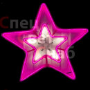 Светодиодная звезда Розовая