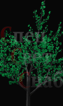 Светодиодное дерево Яблоня. Зеленая. 2,5 м