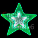 Светодиодная звезда Зеленая