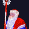 Новогодняя фигура "Дед Мороз с посохом" 2,05 м