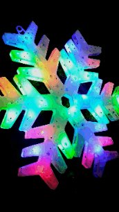 Светодиодная снежинка Разноцветная 42 см