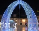 Благоустройство сквера города Мурманск. Светодиодная арка "Ворота" 5,5 x 4 м