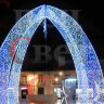 Благоустройство сквера города Мурманск. Светодиодная арка "Ворота" 5,5 x 4 м