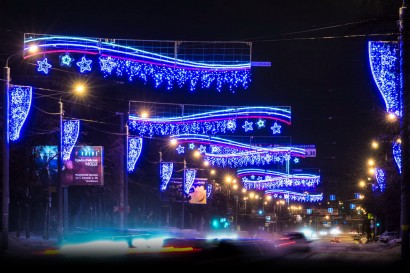 Новогодние перетяжки