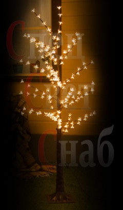 Светодиодное дерево 1,2 м Теплое белое
