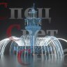 Светодиодный фонтан "Императорский" Сине-белый Акция