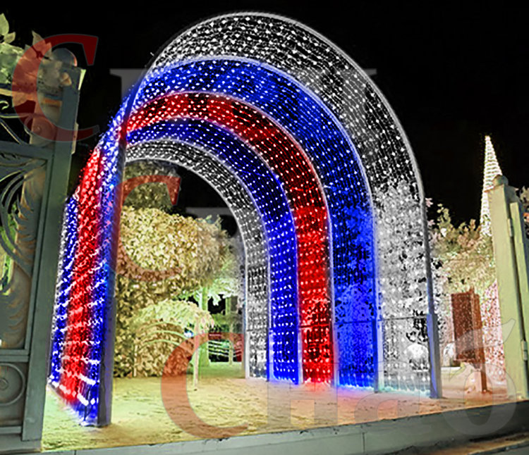 Световые арки со светодиодной новогодней подсветкой