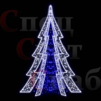 Уличная светодиодная Ёлка Шестигранная 6 м