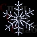 Светодиодная снежинка с мерцанием 73 см