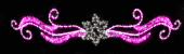 Светодиодная перетяжка Небесный узор со снежинкой Бело-розовая