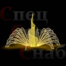 Уличный светодиодный фонтан "Симфония-2" тепло-белый большой