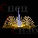 Уличный светодиодный фонтан "Симфония-2" мульти большой 256 режимов динамики