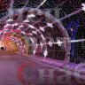 Светодиодная арка "Тоннель световой" 3м х 18м. Розовый