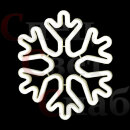 Светодиодная снежинка Белая 30 см