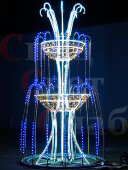 Световой фонтан "Королевский стандарт" 2х3м мульти