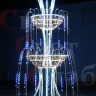 Световой фонтан "Королевский стандарт" 1.7х2.5 м мульти