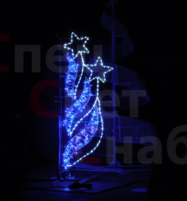 Световая консоль Звезды. 2 м. Синее свечение