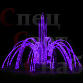 Светодиодный фонтан Лучи Надежды 3,4м Фиолетовый
