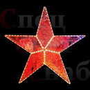 Светодиодная фигура "Красная звезда" на опоре 200х150 см