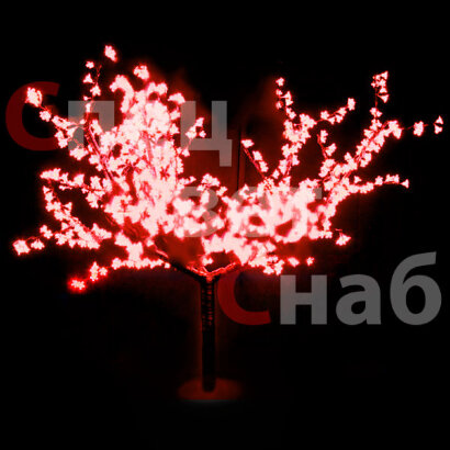 Светодиодное дерево Сакура. Красная. 3 м