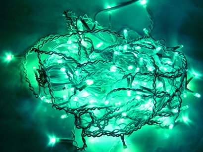 Гирлянда бирюзовая 3*0,6 м СПП Мерцающая