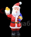 Акриловая световая фигура "Дед Мороз с поднятой рукой" 122 см